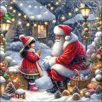 Napkin 33 Talking to Santa FSC Mix