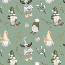 Napkin 33 Forest gnomes sage FSC Mix