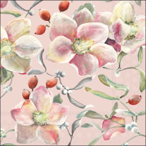 Napkin 33 Festive grace pink FSC Mix