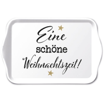 Tray melamine 13x21 cm Weihnachtszeit