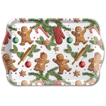 Tray melamine 13x21 cm Gingerbread cookies
