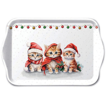 Tray melamine 13x21 cm Funny cute kittens