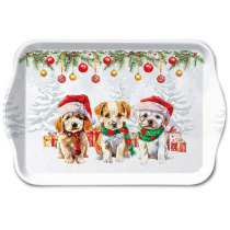 Tray melamine 13x21 cm Funny cute puppies