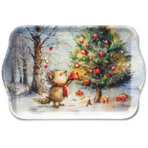 Tray melamine 13x21 cm Present for hedgehog