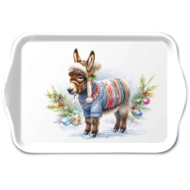 Tray melamine 13x21 cm Wooly donkey