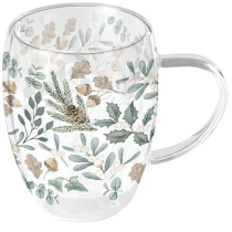 Double-walled glass 0.35 L Collection of leaves