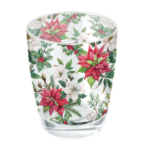 Water glass 0.25 L Christmas florals