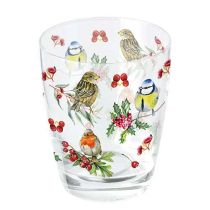Water glass 0.25 L Birds in winter