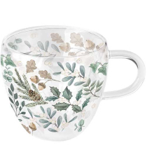 Double-walled glass 0.2 L Collection of leaves