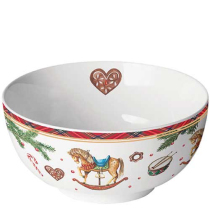 Bowl Classic rocking horse white
