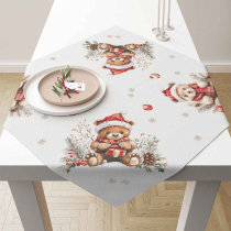 Tablecloth 90x90 cm Teddy's gift white