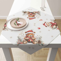 Tablecloth 90x90 cm Teddy's gift white