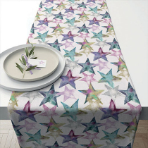 Table runner 40x150 cm Watercolour stars