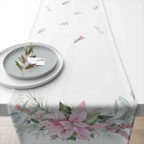 Table runner 40x150 cm Pink poinsettia