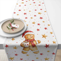Table runner 40x150 cm Cocoa and cookie