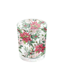 Tea light holder Christmas florals