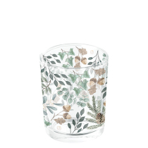 Tea light holder Collection of leaves