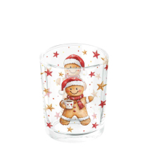 Tea light holder Cocoa and cookie
