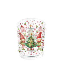 Tea light holder Elves by the tree
