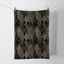 Kitchen towel Luxury trees black