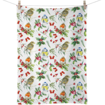 Kitchen towel Birds in winter