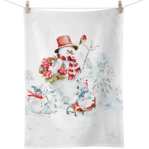 Kitchen towel Sporty snowmen