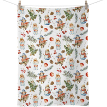 Kitchen towel Playing outside white