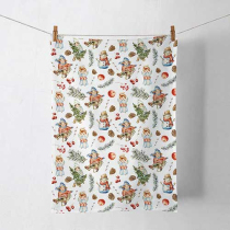 Kitchen towel Playing outside white