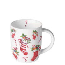 Mug 0.2 L X-Mas stockings white