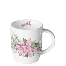 Mug 0.2 L Pink poinsettia