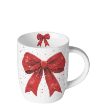 Mug 0.2 L Fancy bow red/white