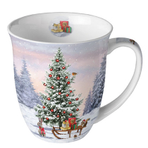 Mug 0.4 L Winter animals