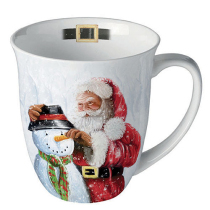 Mug 0.4 L Santa and snowman