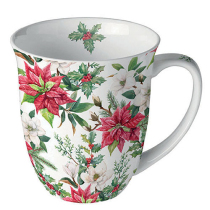 Mug 0.4 L Christmas florals