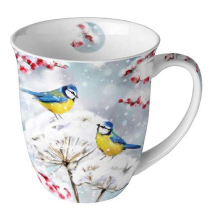 Mug 0.4 L Birds in the snow
