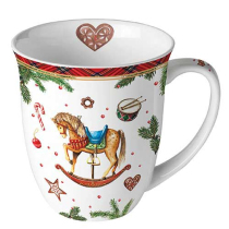 Mug 0.4 L Classic rocking horse white