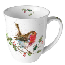 Mug 0.4 L Winter robin