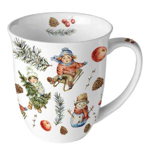 Mug 0.4 L Playing outside white