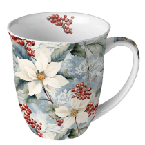 Mug 0.4 L Winter poinsettia