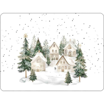 Placemat Snowy houses