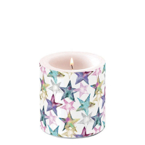 Candle small Watercolour stars