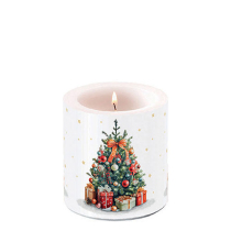 Candle small Decorated Christmas tree