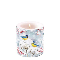 Candle small Birds in the snow