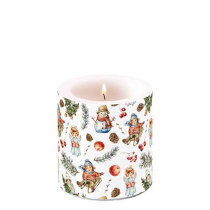 Candle small Playing outside white