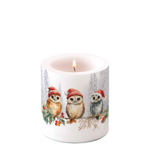 Candle small Wise owls