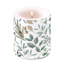 Candle medium Collection of leaves