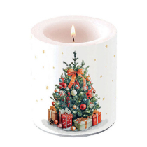 Candle medium Decorated Christmas tree