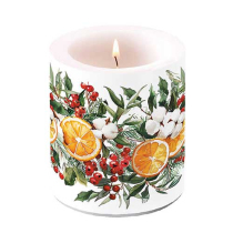 Candle medium Winter oranges