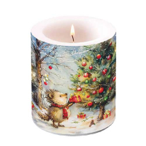 Candle medium Present for hedgehog