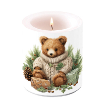 Candle medium Cuddle bear